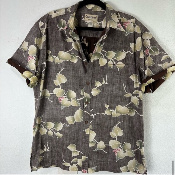 Cooke Street Honolulu Hawaiian shirt brown - Picture 1 of 16